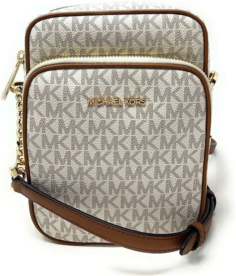 michael kors jet set signature black pvc crossbody|Michael Kors flight bag.